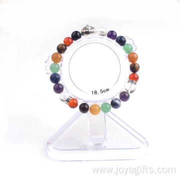 New Products 2016 Semi Precious Stone Lion Head Gemstone Chakra Bracelet